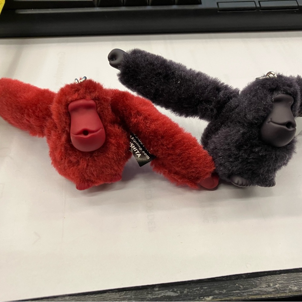 Kipling 1 purple 1 maroon gorilla pocket book tags you will get both